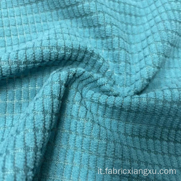 Fabric di velluto a velluto spazzolato a maglia per abbigliamento